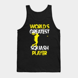 World's Greatest Squash Player Design Tank Top